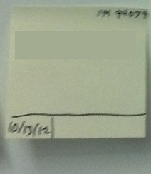 Example: a work item on a Kanban board with the start time marked
